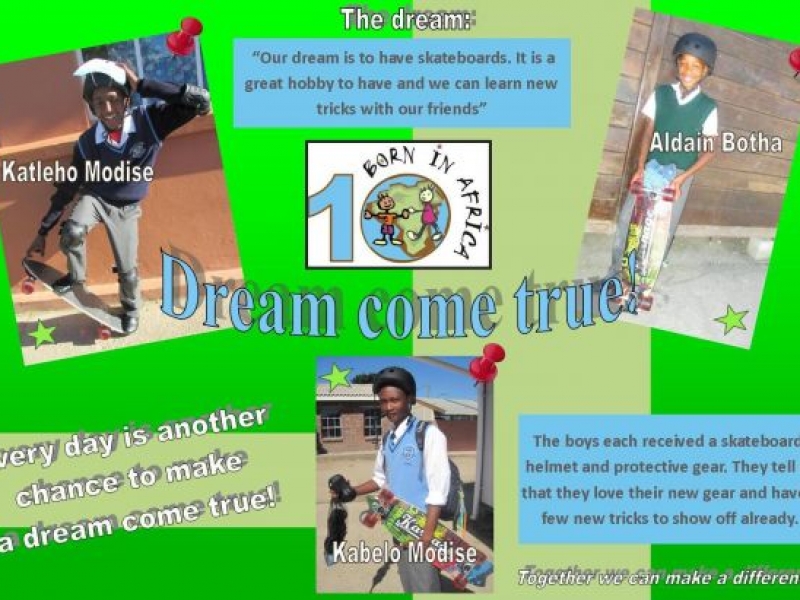 February 2014 - To have our own skateboards