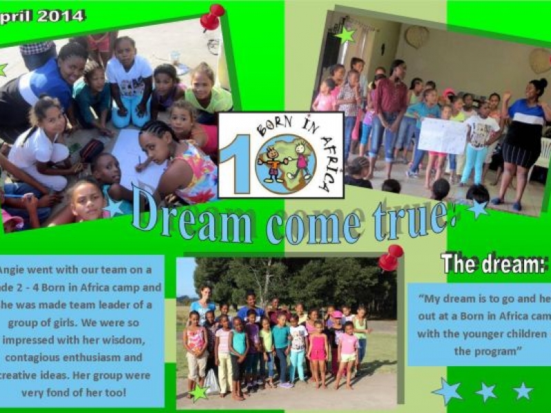 April 2014 - To help at a BIA camp