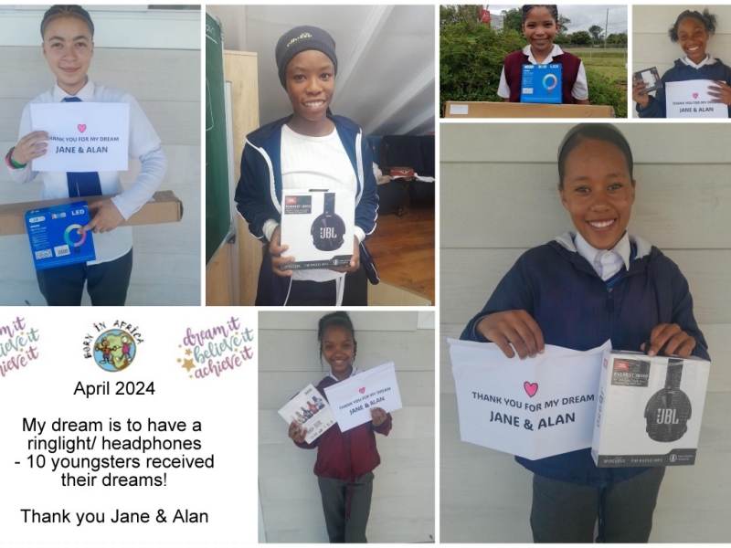 April 2024- Have headphones or a ringlight