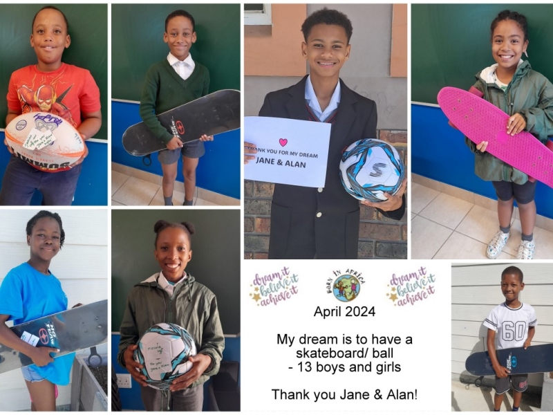 April 2024- Have a ball or skateboard