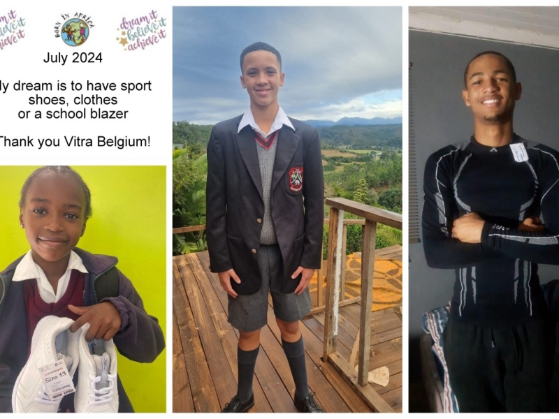 July 2024- School blazer and sports clothes