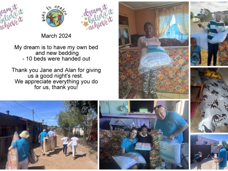 March 2024- To have a bed