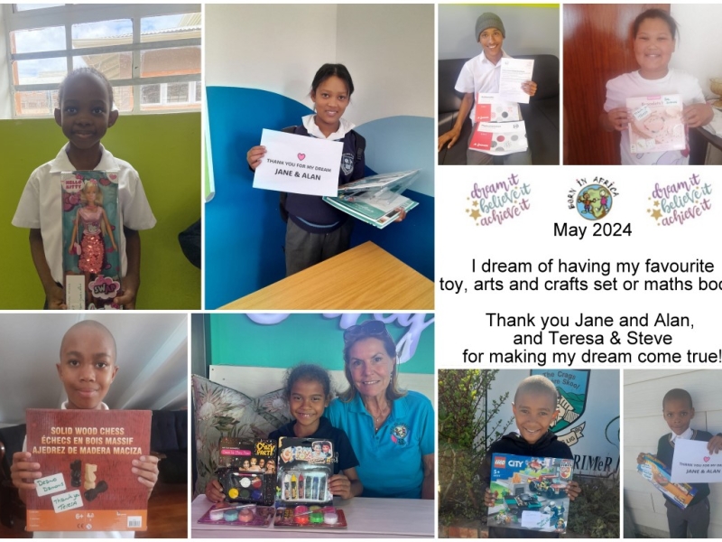 May 2024- Favourite toy, arts and crafts or math book